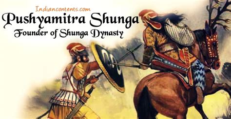 pushyamitra song|Shunga dynasty .